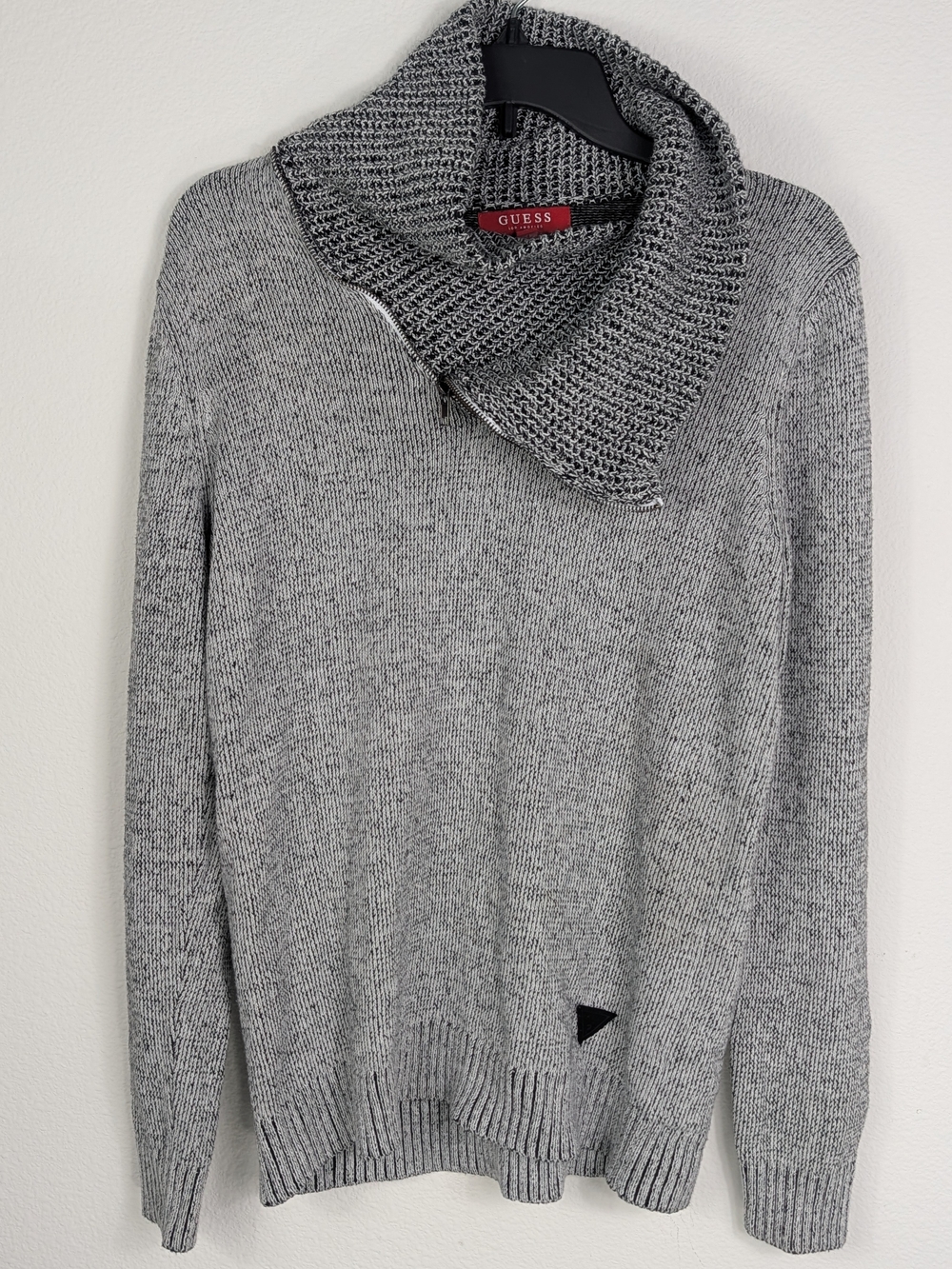 Guess zippered Cowl Neck Sweater Medium